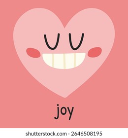 Cute doodle heart with a joyful expression to support mental health awareness. Great for self-care visuals, kids’ designs, or emotional wellness messages.