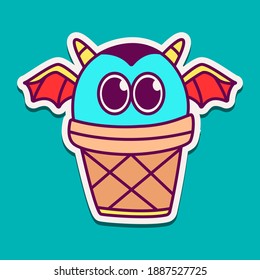 cute doodle monster cartoon designs  for coloring, backgrounds, stickers, logos, symbol, icons and more