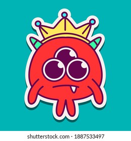 cute doodle monster cartoon designs  for coloring, backgrounds, stickers, logos, symbol, icons and more 