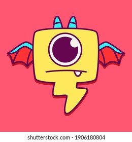 cute doodle monster designs  for coloring, backgrounds, stickers, logos, symbol, icons and more