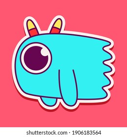 cute doodle monster designs  for coloring, backgrounds, stickers, logos, symbol, icons and more