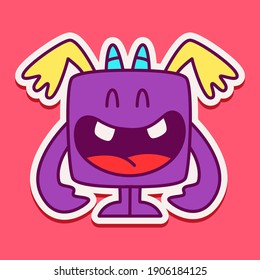 cute doodle monster designs  for coloring, backgrounds, stickers, logos, symbol, icons and more