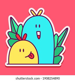 cute doodle monster designs  for coloring, backgrounds, stickers, logos, symbol, icons and more
