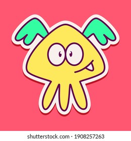 cute doodle monster designs  for coloring, backgrounds, stickers, logos, symbol, icons and more
