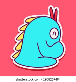 cute doodle monster designs  for coloring, backgrounds, stickers, logos, symbol, icons and more

