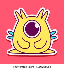 cute doodle monster designs  for coloring, backgrounds, stickers, logos, symbol, icons and more
