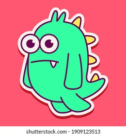 cute doodle monster designs for coloring, backgrounds, stickers, logos, symbol, icons and more