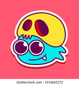 cute doodle monster designs for coloring, backgrounds, stickers, logos, symbol, icons and more