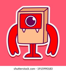 cute doodle monster designs for coloring, backgrounds, stickers, logos, symbol, icons and more