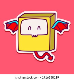 cute doodle monster designs for coloring, backgrounds, stickers, logos, symbol, icons and more