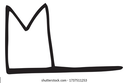 Cute Doodle on the theme of the office. Pushpin. Hand-drawn vector illustration.