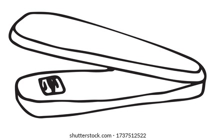 Cute Doodle on the theme of the office. Stapler. hand-drawn vector illustration.
