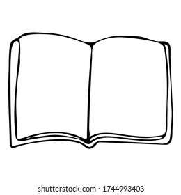 Cute Doodle sobre el tema de la oficina. Cuaderno. Ilustración vectorial dibujada a mano.