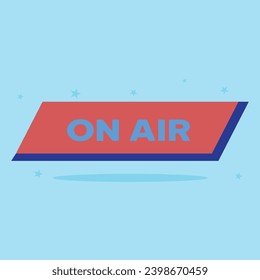 Cute Doodle on the theme of podcast. Hand-drawn on air doodle vector illustration with blue sky background.
