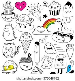 cute doodle set