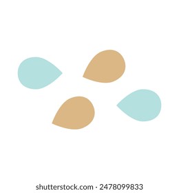 Cute doodle shape vector element