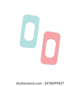 Cute doodle shape vector element
