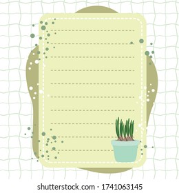 Cute doodle style to do list with floral elements and dots for your design
