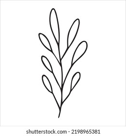 Diga de estilo garabato. Ilustración vectorial para la decoración de la tarjeta postal.Ilustración vectorial