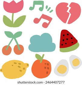 cute doodles design for templates.