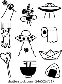 cute doodles design for templates.