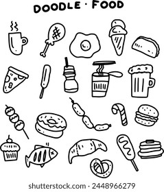 cute doodles element design for templates.