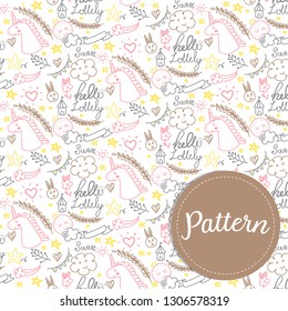 cute doodles party background