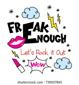 cute doodles typography 