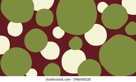 lindos puntos maccha leche azuki vector de fondo dulce