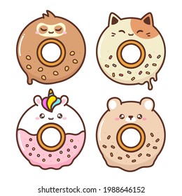 cute doughnut in animal shape