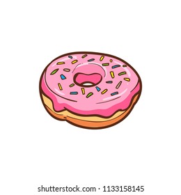 Cute Doughnut Vector Illustration