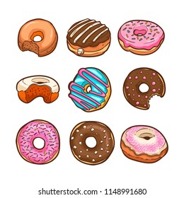 Cute Doughnut Vector Illustration