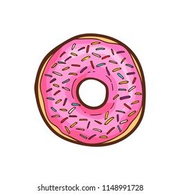 cute doughnut vector illustration