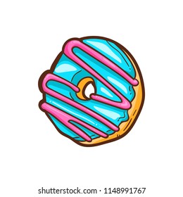 cute doughnut vector illustration