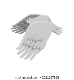 cute dove bird isolated icon