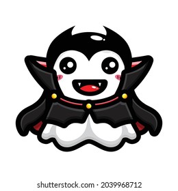 cute dracula ghost character design