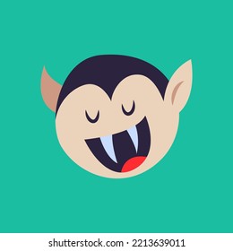 cute dracula silhouette isolated vector illustration. Element for halloween needs