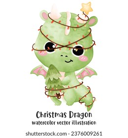 Cute Dragon, Christmas, Christmas Dragon, Merry Christmas, Year of the Dragon