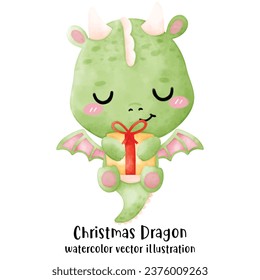 Cute Dragon, Christmas, Christmas Dragon, Merry Christmas, Year of the Dragon