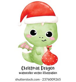 Cute Dragon, Christmas, Christmas Dragon, Merry Christmas, Year of the Dragon