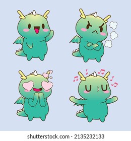 cute dragon drawing cartoon, dragon sticker
