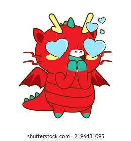 cute dragon drawing cartoon, dragon sticker
