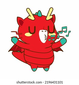 cute dragon drawing cartoon, dragon sticker