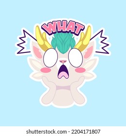 cute dragon drawing cartoon, dragon sticker