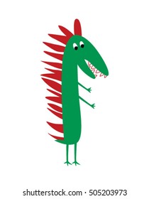 cute dragon monster vector