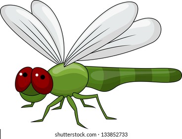 Cute Dragonfly Cartoon