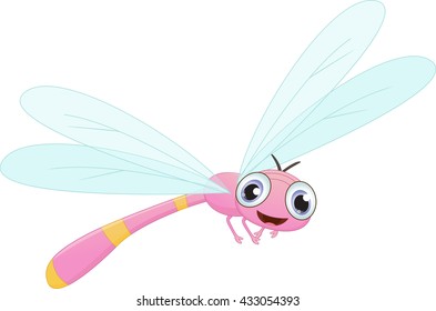 cute dragonfly cartoon