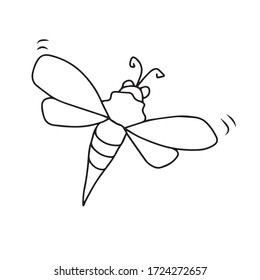 Cute Dragonfly coloring book. Vector children's illustration African, Indian, totem, tribal, zentangle design. Sketch for adults coloring books, tattoos, posters, banner and postcard
