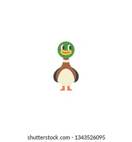 cute drake duck vector illustration on a white background