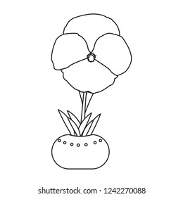 Cute drawing plant